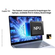 Samsung Galaxy Book4 Edge (2024) Copilot+PC - Snapdragon X Elite X1E-80-100 / 16inch WQXGA+ / 512GB SSD / 16GB RAM / Shared Qualcomm Adreno GPU / Windows 11 Home / English Keyboard / Sapphire Blue / International Version - [NP960XMA-KB1US]