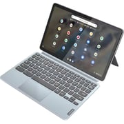 Lenovo IP Duet 3 Chrome 11Q727 2-in-1 (2021) Laptop - Qualcomm Snapdragon 7c Gen 2 / 11inch 2K / 128GB SSD / 4GB RAM / Shared Qualcomm Adreno GPU / Chrome OS / English Keyboard / Misty Blue / English Keyboard / International Version - [82T6000EUS]