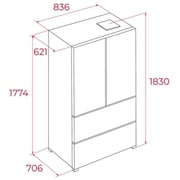 Teka French Door Refrigerator 510 Litres RFD 75850 GBK