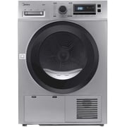 Midea Front Load 8 kg Condensing Dryer, 16 Programs, Silver Clothes Dryer – MDG80CS