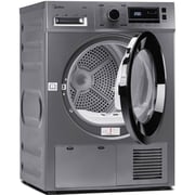 Midea Front Load 8 kg Condensing Dryer, 16 Programs, Silver Clothes Dryer – MDG80CS