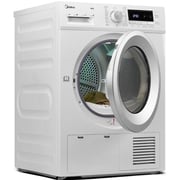 Midea Front Load 8 kg Condensing Dryer, 16 Programs, White Clothes Dryer – MDG80C