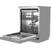 Midea Freestanding Dishwasher with 15 Place Settings, 9 Programs, Inverter Motor, and Silver Finish – WQP15WU7633GSS