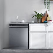 Midea Freestanding Dishwasher with 15 Place Settings, 9 Programs, Inverter Motor, and Silver Finish – WQP15WU7633GSS