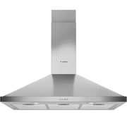 Ariston 90cm Built-In Pyramid Chimney Hood with 3-Speed Slider Control and LED Lighting – AHPN9.7FLMX/1