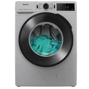 Hisense 8 kg Full Automatic Washing Machine 1400 RPM Inverter With Steam Digital Silver - WF3V8042BSEG