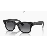 Ray-Ban Smart Glasses Wayfarer Large Transitions Matte Black / G15 Green