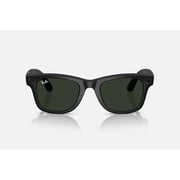 Ray-Ban Smart Glasses Wayfarer Large Transitions Matte Black / G15 Green