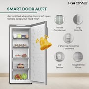 Krome Upright Freezer 220 Litres KR-UF 220IM