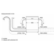 Bosch Series 2 Built-In Dishwasher with EcoSilence Drive, 12 Place Settings – SMS26DI01B