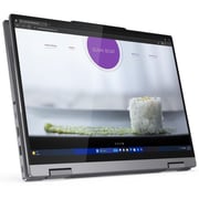 Lenovo ThinkBook 14 2-in-1 G4 IML (2025) AI PC - 1st Series / Intel Core Ultra 7-155U / 14inch WUXGA / 512GB SSD / 16GB RAM / Shared Intel Graphics / Win11 Pro / English & Arabic Keyboard / Luna Grey / Middle East Version - [21MX0011AX] + LB310 Headset
