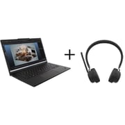 Lenovo ThinkPad P14s Gen5 (2025) AI PC - 1st Series / Intel Core Ultra 7-155H / 14.5inch WUXGA / 1TB SSD / 32GB RAM / 4GB NVIDIA RTX 500 Ada Gen Graphics / Win11 Pro / English & Arabic Keyboard / Black / Middle East Version - [21G2000AGR] + LB310 Headset