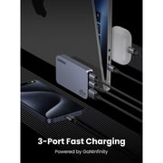 Ugreen Nexode Pro 3-Port GaN Ultra-Slim Fast Charger Black