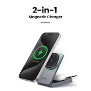 Ugreen 2-in-1 Magnetic Wireless Charger Black/Grey