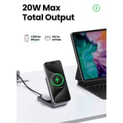 Ugreen 2-in-1 Magnetic Wireless Charger Black/Grey