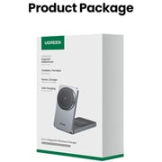 Ugreen 2-in-1 Magnetic Wireless Charger Black/Grey