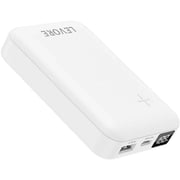 Levore Power Bank 10000mAh with Dual Output, White – LP221-WH