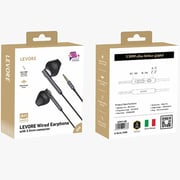 Levore Wired In-Ear Earphones with Mic, Black – LEW11-BK