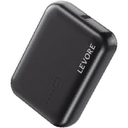 Levore Slim Power Bank 10000mAh with Type-C Input, Black – LP222-BK