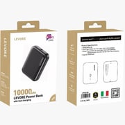 Levore Slim Power Bank 10000mAh with Type-C Input, Black – LP222-BK