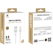 Levore USB-A to Lightning Cable 1.8m – White