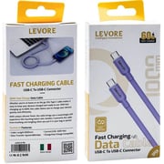 Levore USB-C to USB-C Cable 1m – Purple