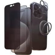 Levore 5-in-1 Full Body Shield for iPhone 16 Pro, Black – LECS16PR-BK