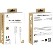 Levore USB-A to Lightning Cable 1m – White