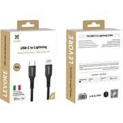 Levore USB-C to Lightning Cable 1m Black - LC4111-BK