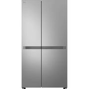 LG Side by Side Refrigerator, No Frost, 664L, 2 Doors, Inverter, Silver, GC-B257KLJW