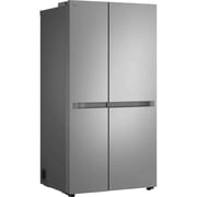 LG Side by Side Refrigerator, No Frost, 664L, 2 Doors, Inverter, Silver, GC-B257KLJW