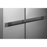 LG Side by Side Refrigerator, No Frost, 664L, 2 Doors, Inverter, Silver, GC-B257KLJW