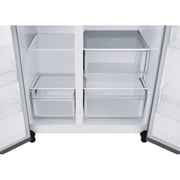 LG Side by Side Refrigerator, No Frost, 664L, 2 Doors, Inverter, Silver, GC-B257KLJW