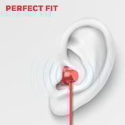 Honeywell Suono P60 Wired In Ear Headset Red