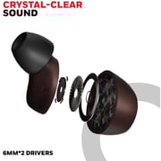 Honeywell Suono P2200 True Wireless Earbuds Brown
