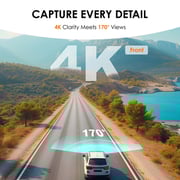 Rexing BBY-V1PFLEX-X4 V1P Flex X4 4K WiFi Dual Dash Camera
