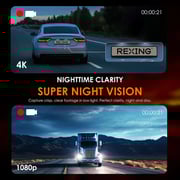 Rexing BBY-V1PFLEX-X4 V1P Flex X4 4K WiFi Dual Dash Camera