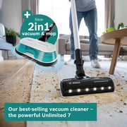 Bosch Cordless 2-in-1 Vacuum and Mop Aqua White BCS71HYGGB