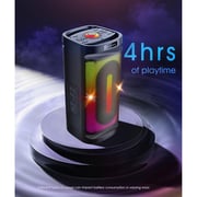 Magic Star Boombox Party Speaker With 2 Microphones Black