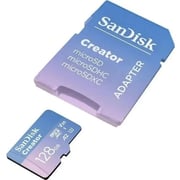 Sandisk Creator Micro SD Card With Adapter 128GB SDSQXAA-128G-IN6MS