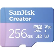 Sandisk Creator Micro SD Card With Adapter 256GB SDSQXAV-256G-IN6MS