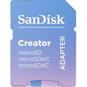 Sandisk Creator Micro SD Card With Adapter 256GB SDSQXAV-256G-IN6MS