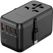 Heatz Travel Adapter 70cm Black - ZA57