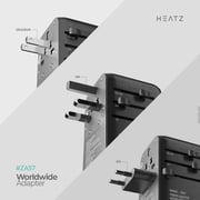 Heatz Travel Adapter 70cm Black - ZA57
