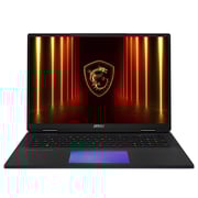 MSI Titan 18HX AI Gaming (2025) Laptop - 2nd Series / Intel Core Ultra 9-285HX / 18inch UHD+ / 4TB SSD / 64GB RAM / 24GB NVIDIA GeForce RTX 5090 Graphics / Windows 11 Home / English & Arabic Keyboard / Core Black / Middle East Version - [A2XWJG]
