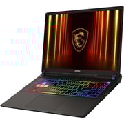 MSI Vector 16 HX AI Gaming (2025) Laptop - 2nd Series / Intel Core Ultra 9-275HX / 16inch QHD+ / 1TB SSD / 32GB RAM / 12GB NVIDIA GeForce RTX 5070 Ti Graphics / Windows 11 Home / English & Arabic Keyboard / Cosmos Gray / Middle East Version - [A2XWHG]