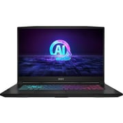 MSI Katana A17 AI Gaming (2025) Laptop - AMD Ryzen 9-8945HS / 17.3inch FHD / 512GB SSD / 16GB RAM / 8GB NVIDIA Geforce RTX 4060 Graphics / Windows 11 Home / English & Arabic Keyboard / Black / Middle East Version - [B8VF]