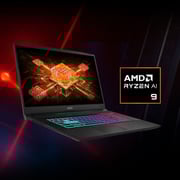 MSI Katana A17 AI Gaming (2025) Laptop - AMD Ryzen 9-8945HS / 17.3inch FHD / 512GB SSD / 16GB RAM / 8GB NVIDIA Geforce RTX 4060 Graphics / Windows 11 Home / English & Arabic Keyboard / Black / Middle East Version - [B8VF]