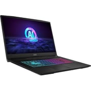 MSI Katana A17 AI Gaming (2025) Laptop - AMD Ryzen 9-8945HS / 17.3inch FHD / 512GB SSD / 16GB RAM / 8GB NVIDIA Geforce RTX 4060 Graphics / Windows 11 Home / English & Arabic Keyboard / Black / Middle East Version - [B8VF]