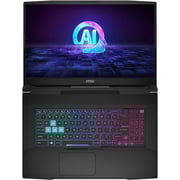 MSI Katana A17 AI Gaming (2025) Laptop - AMD Ryzen 9-8945HS / 17.3inch FHD / 512GB SSD / 16GB RAM / 8GB NVIDIA Geforce RTX 4060 Graphics / Windows 11 Home / English & Arabic Keyboard / Black / Middle East Version - [B8VF]